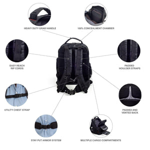 Bodyguard Switchblade Backpack - Rounded by Concealment Express
