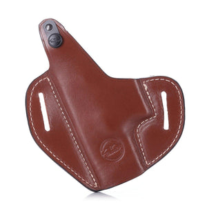 Classic Leather OWB Pancake Holster With Thumb-Break - Rounded by Concealment Express