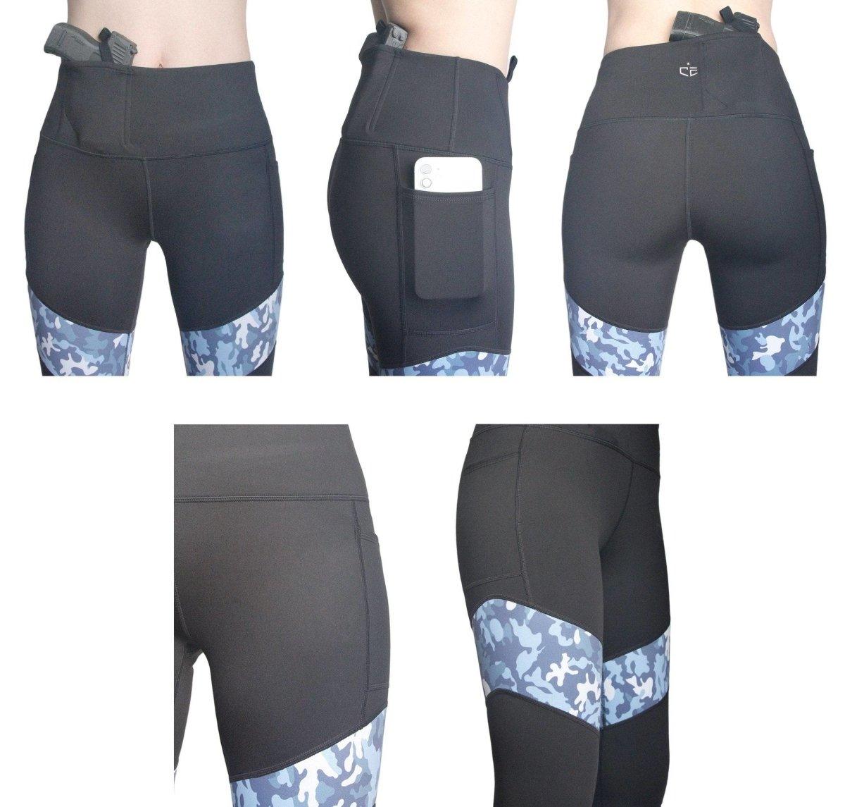 Gray Concealed Carry Leggings- Right Hand Only - C4