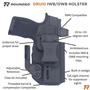 DRUID IWB/OWB KYDEX Holster - Rounded by Concealment Express