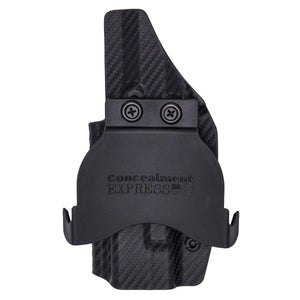 Glock 17 19 22 23 26 27 31 32 33 34 45 (Gen 1-5) OWB KYDEX Paddle Holster (Optic Ready) - Rounded by Concealment Express