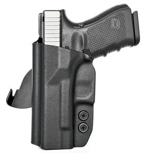 Glock 17 19 22 23 26 27 31 32 33 34 45 (Gen 1-5) OWB KYDEX Paddle Holster - Rounded by Concealment Express