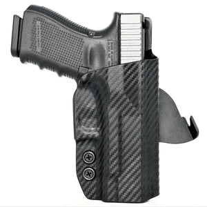 Glock 19 / 19X / 23 / 32 / 45 (Gen 1-5*) OWB KYDEX Paddle Holster - Rounded by Concealment Express