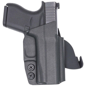 Glock 43 / 43X / 43X MOS OWB KYDEX Paddle Holster (Optic Ready) - Rounded by Concealment Express