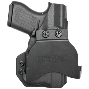 Glock 43 / 43X w/ TLR-6 OWB KYDEX Paddle Holster - Rounded by Concealment Express