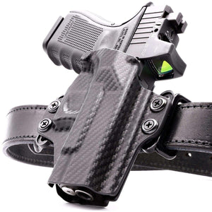 Glock 43/43X (Incl. MOS) OWB KYDEX Belt Loop Holster - Rounded by Concealment Express