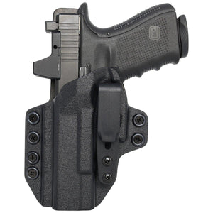Glock 43/43X/48 (Incl. MOS) Tuckable IWB KYDEX/Leather Hybrid Holster - Rounded by Concealment Express