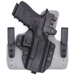 Glock 43/43X/48 (Incl. MOS) Tuckable IWB KYDEX/Padded Wide Hybrid Holster - Rounded by Concealment Express