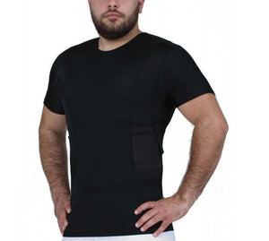 I.S.Pro Tactical Compression Undercover Concealed Carry Holster Crew Neck Shirt - Rounded by Concealment Express