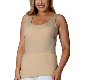 I.S.Pro Tactical Compression Women Undercover Concealed Carry Holster Scoop Tank Top - Rounded by Concealment Express