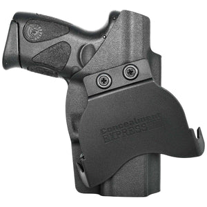 Taurus PT111/PT140 Millennium G2 / G2C OWB KYDEX Paddle Holster - Rounded by Concealment Express